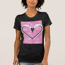 2 Flamingo kiss heart T Shirt
