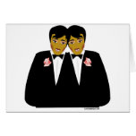 2 Grooms Ethnic Greeting Cards