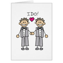 2 Grooms Greeting Cards