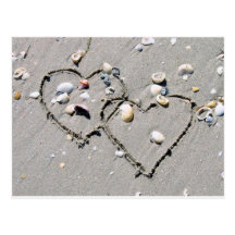 2 HEARTS, HEART TO HEART, LOTS OF LOVE POSTCARDS