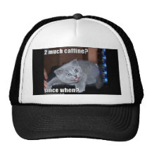 2 much caffeine mesh hat