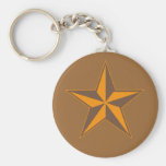 2 Tone Star Keychain