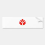 2 x 2 Brick by Customise My Minifig bumper stickers