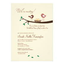 2 Yellow Eggs Twins Baby Shower Invitation
