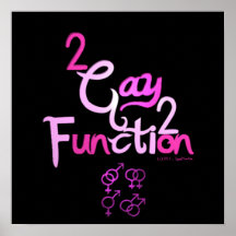2gay2function Wall Poster