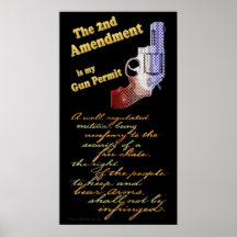 2nd amendment Gun Permit Posters