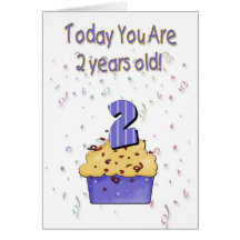 2nd Birthday Card - Customised