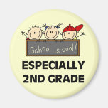 2nd Grade School is Cool Tshirts and Gifts Magnets
