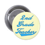 2nd Grade Teacher Blue Tshirts and Gifts Pins