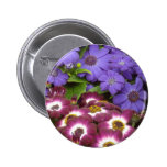 2vPurple Blue Daisies Button