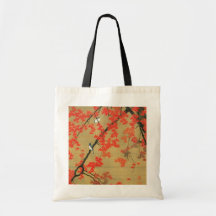 30. 紅葉小禽図, 若冲 Maple & Small Birds, Jakuchū Bags