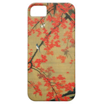 30. 紅葉小禽図, 若冲 Maple & Small Birds, Jakuchū iPhone 5 Case