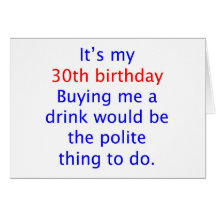 30 buy me a drink card