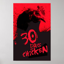 30 DAYS Of CHICKEN Posters
