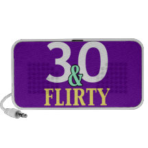 30th Birthday 30 and Flirty Mini Speakers