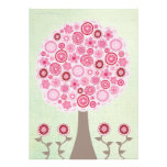 30th Birthday Designer Pink Tree Invitation