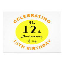 30th Birthday Gag Gift Personalized Announcement
