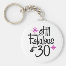 30th Birthday Keychain