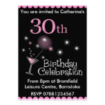 30th Birthday Party Invitation - Cocktail Glass