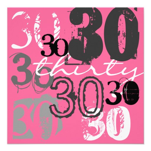 30th Birthday Party Invitations