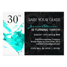 30th BIRTHDAY PARTY INVITATIONS
