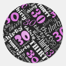 30th Birthday Party Sticker