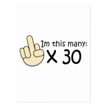 30th Birthday Postcard