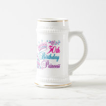 30th Birthday Princess Coffee Mugs