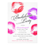 311-Bachelorette Party - Colourful Kisses Personalized Invites