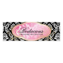 311 Bodacious Boutique Black Hang Tag Business Card