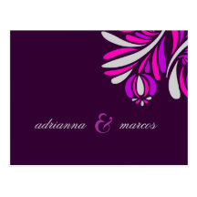 311-BOLD & BEAUTIFUL INVITATION | PURPLE POST CARDS