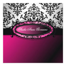 311-C'est Luxueux | La Femme Pink | Sweet 16 Custom Invitations