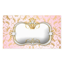 311 Ciao Bella Golden Divine Pink Place Setting Business Card Templates