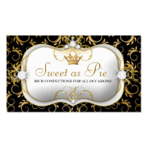 311-Ciao Bella Golden Divine Rich Black Business Cards