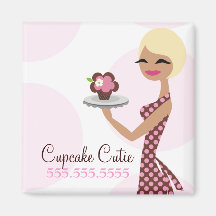 311 Cupcake Cutie Short Blonde Fridge Magnet