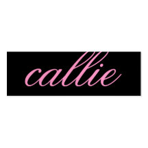 311-Custom Name Business Card Sweet Pink