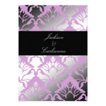 311-Damask Shimmer Lilac Invite