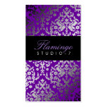 311-Dazzling Damask Vivacious Violet Business Cards