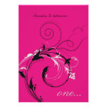 311-Dotted Desire |  Hott Pink Personalised Invitation