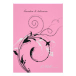 311-Dotted Desire |  Pink Personalised Invitation
