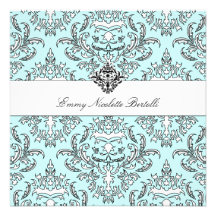 311-Emmy Sky Damask Invitation