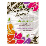 311-HAWAIIAN LUAU KILA INVITATION POST CARD