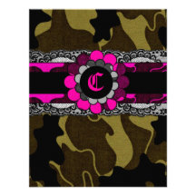 311-Hott Pink Camo Invitation