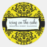 311-Icing on the Cake - Bee Round Stickers