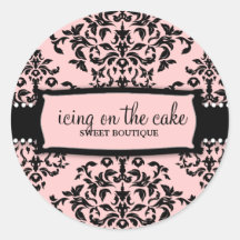 311-Icing on the Cake Sweet Icing Round Stickers