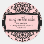 311 Icing on the Cake Sweet Pink Round Stickers