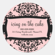 311 Icing on the Cake Sweet Pink Round Stickers