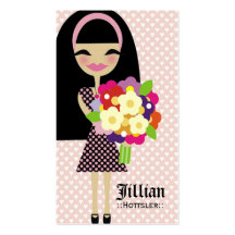 311-KILA | FLOWER & BUTTERFLY INTERCHANGEABLE HAIR BUSINESS CARD TEMPLATE