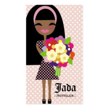 311-KILA | FLOWER & BUTTERFLY INTERCHANGEABLE HAIR BUSINESS CARD TEMPLATE