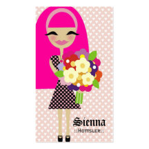311-KILA | FLOWER & BUTTERFLY INTERCHANGEABLE HAIR BUSINESS CARDS